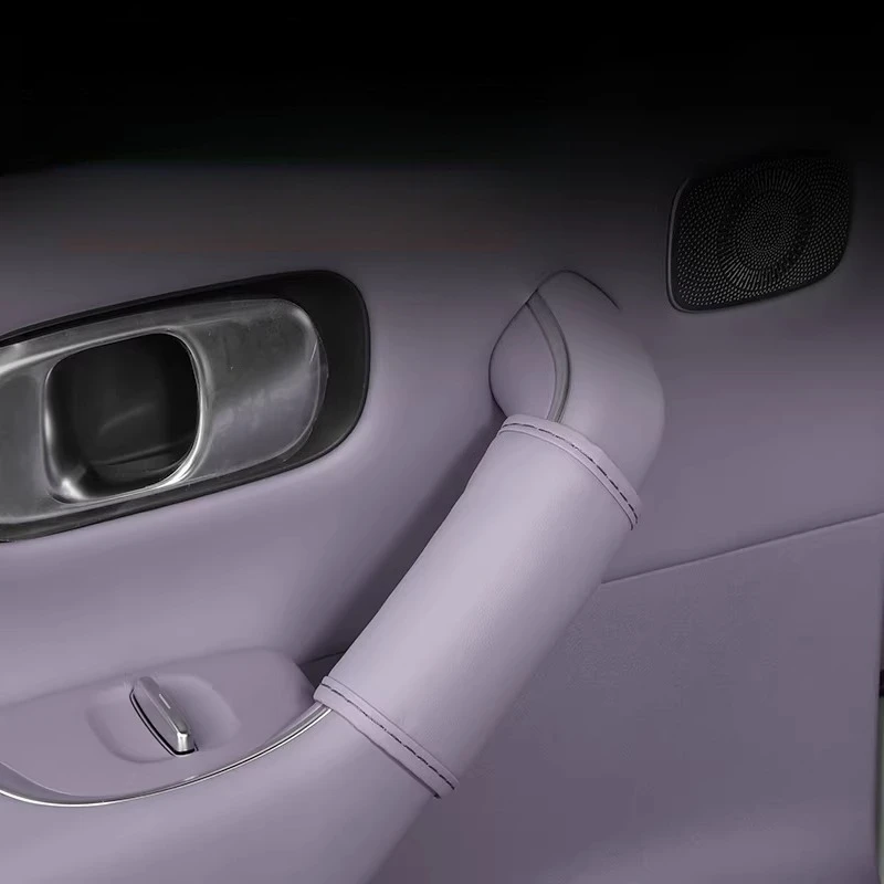 

Для Leapmotor C10 2024 года: Накладки на дверные ручки из мягкой кожи, защита от царапин, декор интерьера, аксессуары для тюнинга автомобиля