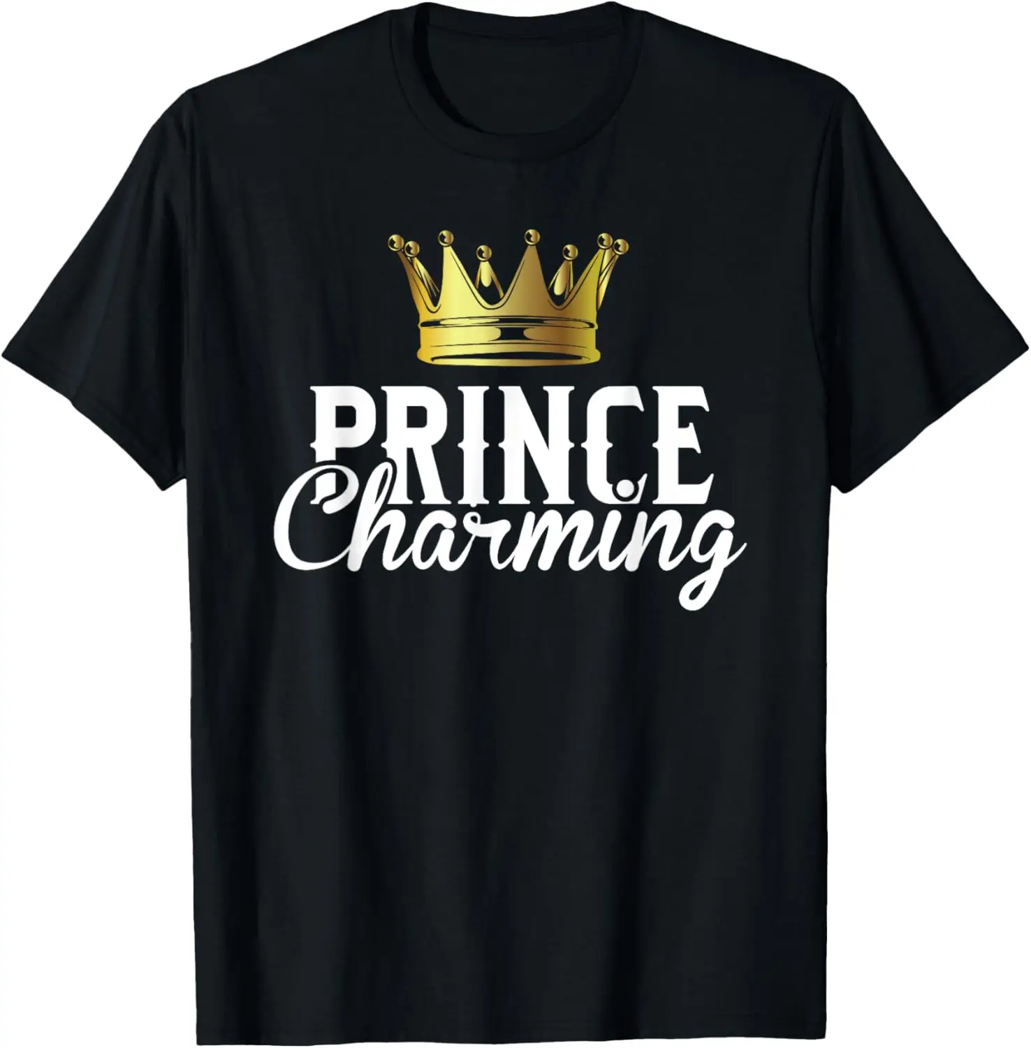 Prince Charming Funny Fairy Tale Halloween Lazy Costume T-Shirt