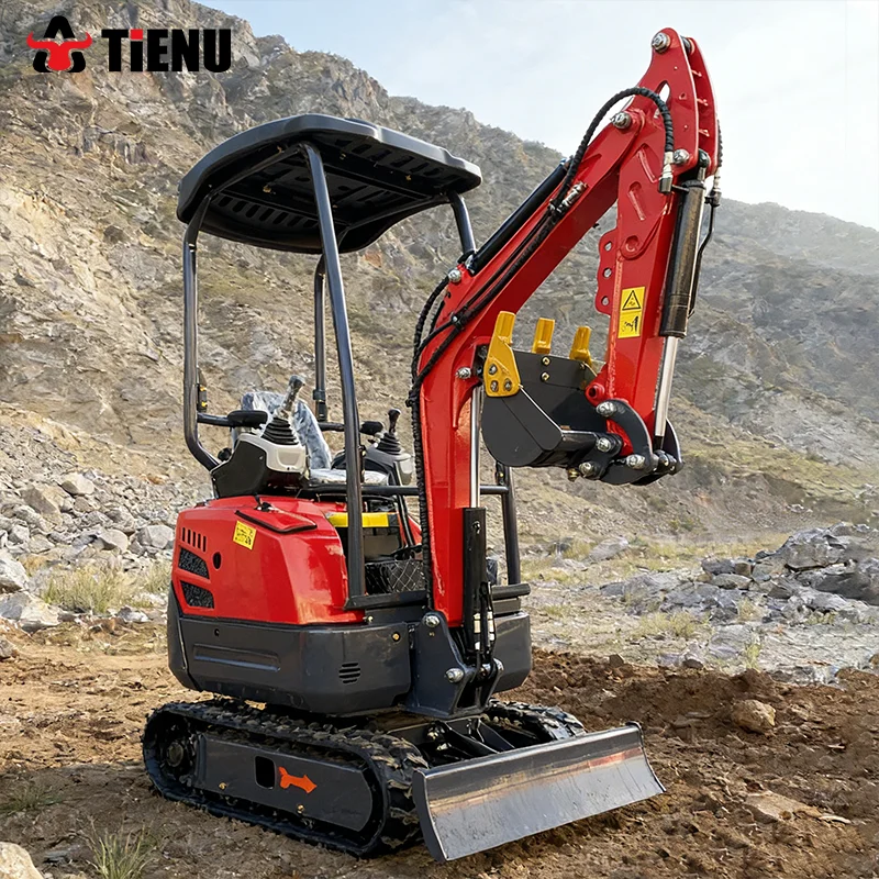 Mini-excavatrice à succès avec cabine optionnelle, moteur diesel Euro 5, certifiée EPA CE, directement de l'usine en Chine