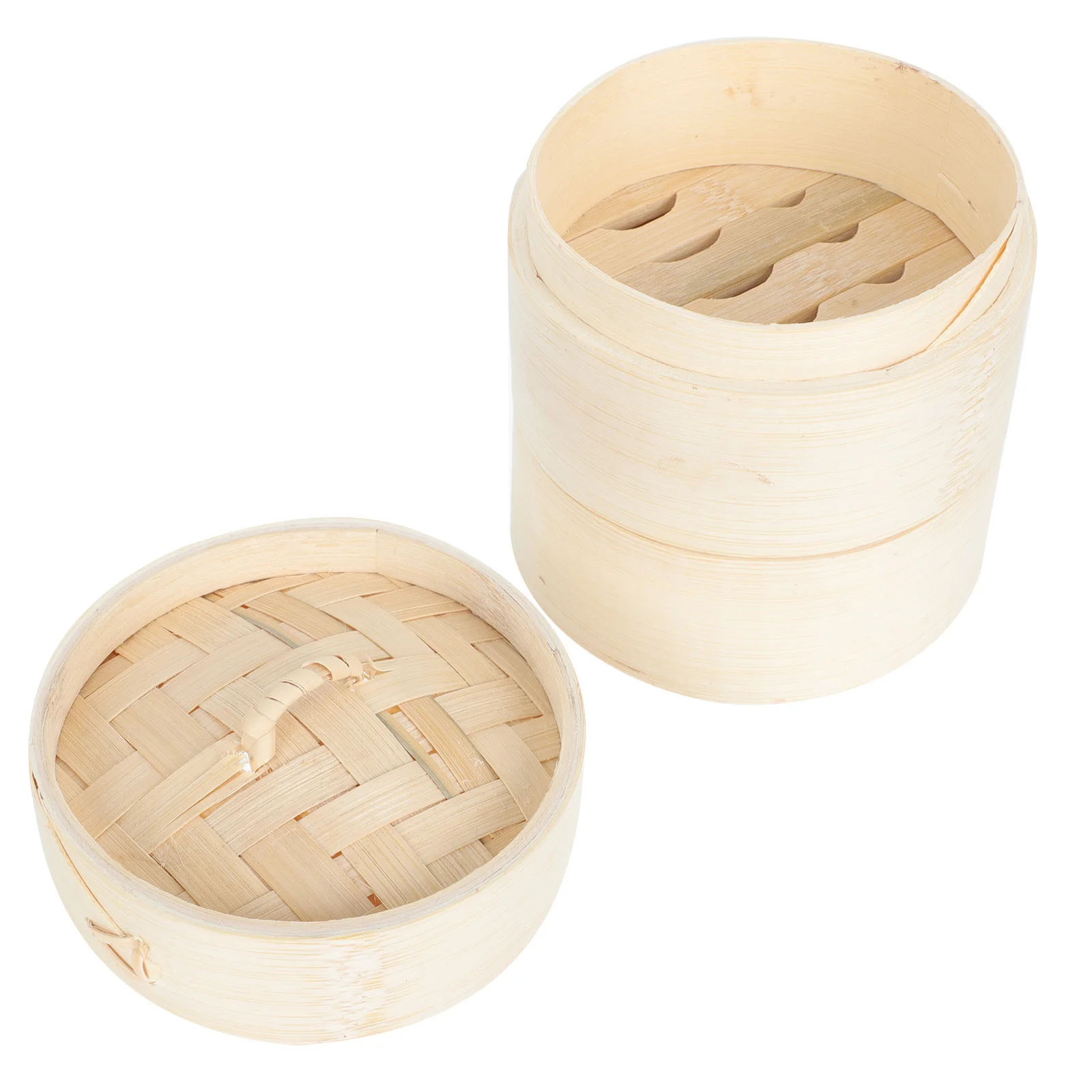 

1 set Bamboo Steamer 3 Tier Kitchen Basket Eco Friendly Food Steamer Reusable Heat Resistant Multi Functional Steam Cooker