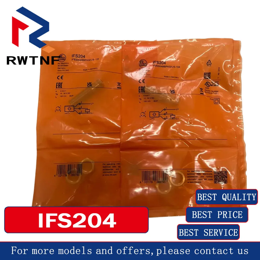 Brand New Genuine IFS204 IFM proximity switch sensor,100% original warehouse stock