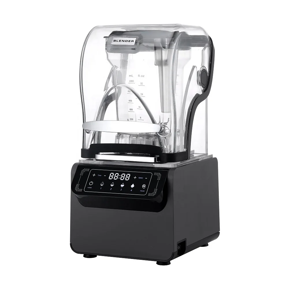 Professional Blender Factory Price Commercial Blender Heavy Duty Ice Crusher Best-selling Soundproof Cover Blender