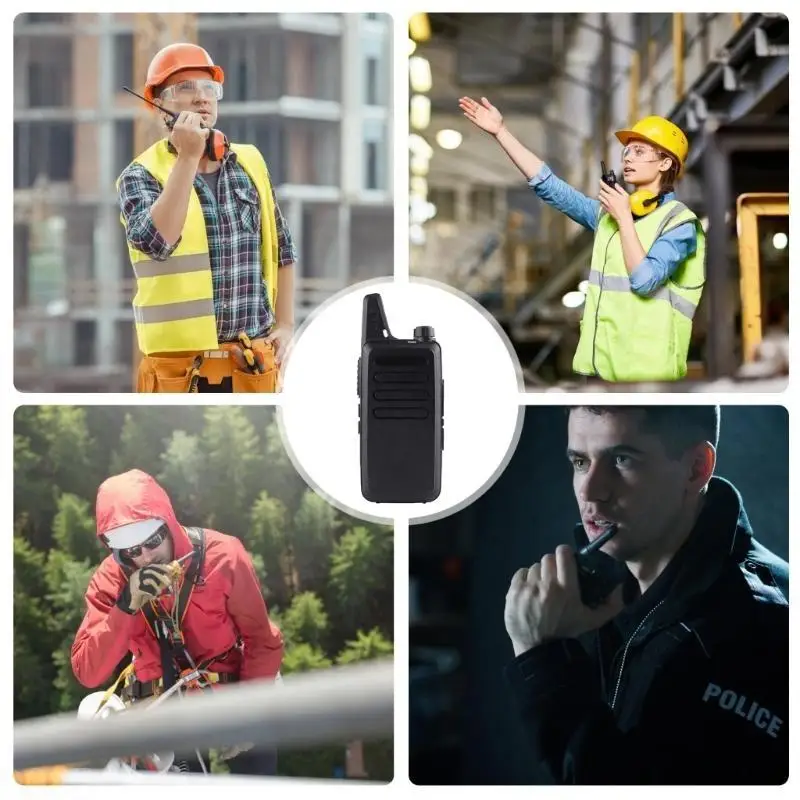 D08B Water Resistant Two Way Radio Headsets Set Extended Runtime Handheld Radio
