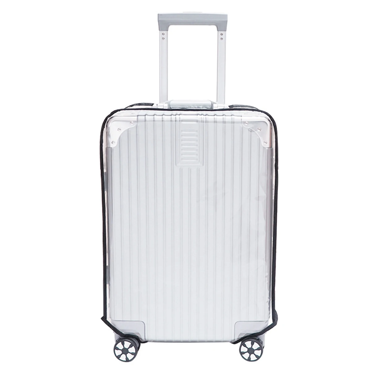 1pc PVC transparent box cover Trolley case cover Luggage case cover Waterproof and wear-resistant protective suitcase cover