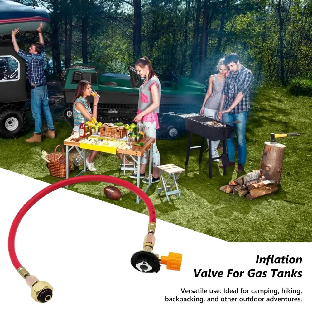 High-quality Inflation Valve Cylinder Gas Tank Converter Outdoor Camping Gas Tank Accessories High Pressure Inflation for Picnic