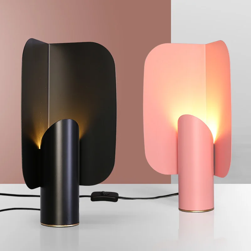 

Modern LED Bedside Lamp Creative fan shape Table Lamps for Bedroom Living Room Home Decor Nordic Indoor Desk Light Fixtures