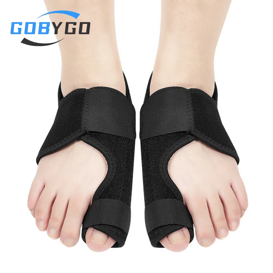 

GOBYGO 1Pair Soft Bunion Corrector Toe Thumb Orthosis Separator Big Hallux Valgus Corrector Orthopedic Toes Foot Thumb Orthosis