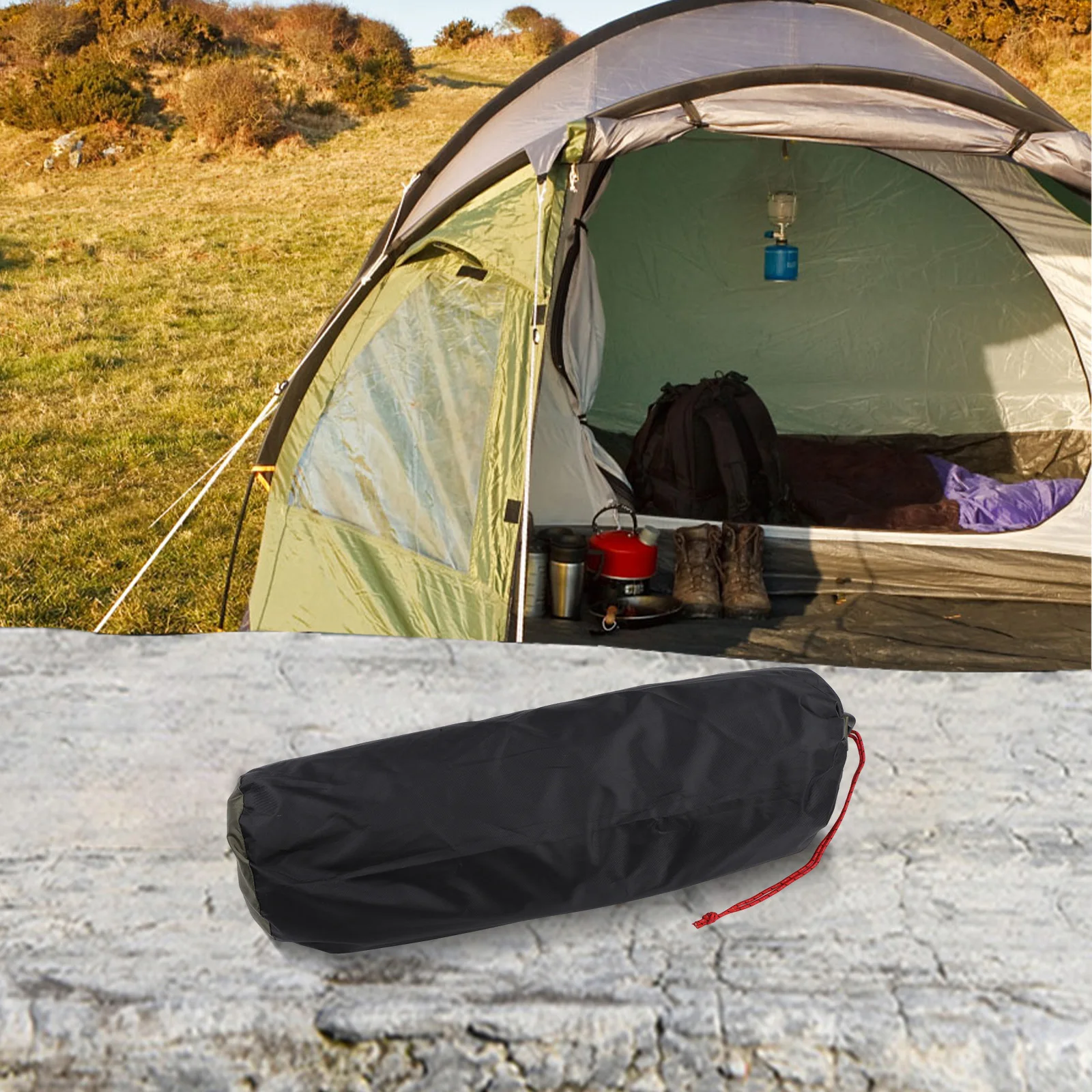 خيمة الظهر للمغامرات الخارجية، تصميم خفيف الوزن ومدمج مع ميزات مقاومة للماء للاستخدام الشخصي #4