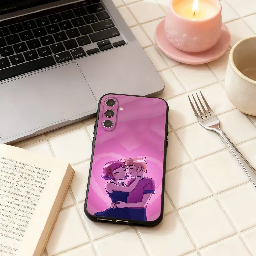 Custodia per telefono S-Scott Pilgrim per Samsung Galaxy A73, A72, A71, A70, A53, A52, A51, Altri Soft Black Shell