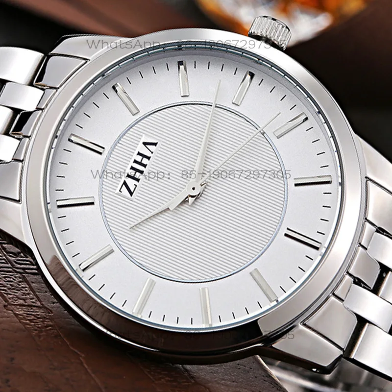 

Customized men's watch, women's fashion couple watch, waterproof steel belt watch, simple temperament pair watch