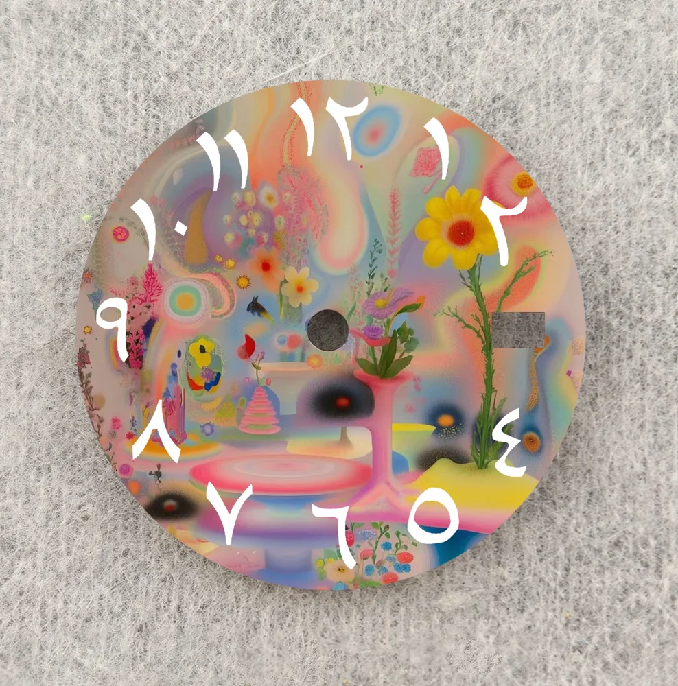 NH35 다이얼 3D 패턴 다이얼, 아라비아 숫자 다이얼, NH36 다이얼, NH35/36 무브먼트 워치 부품 교체 맞춤형 다이얼, 28.5mm