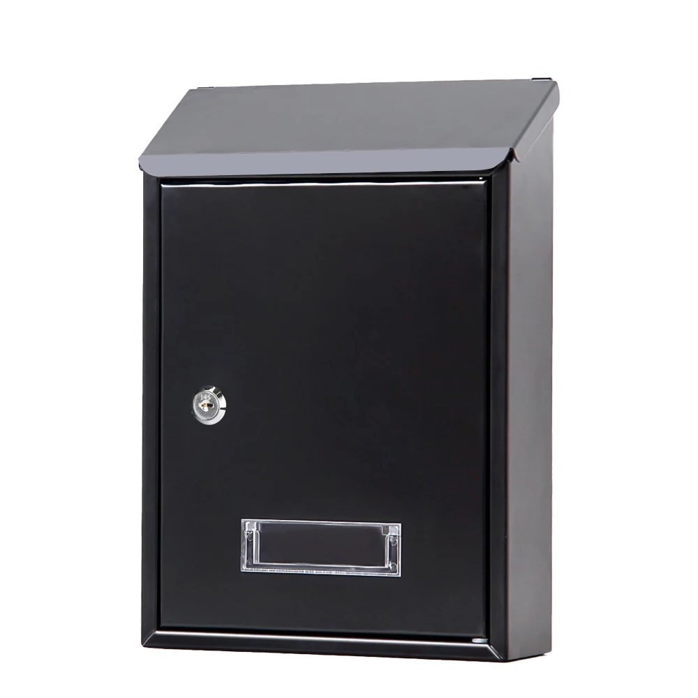 Secure Freestanding Metal Mailbox with Anti-Theft Feature for Office Building's Mail Receiving
