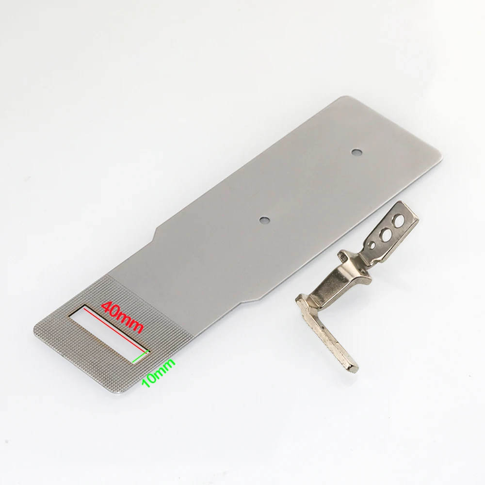 BROTHER 430D 430F/HH Lockstitch Bar Tacker Sewing Machine Parts Work Clamp Feed Plate 40mmX10mm Embedded Unilateral Presser Foot