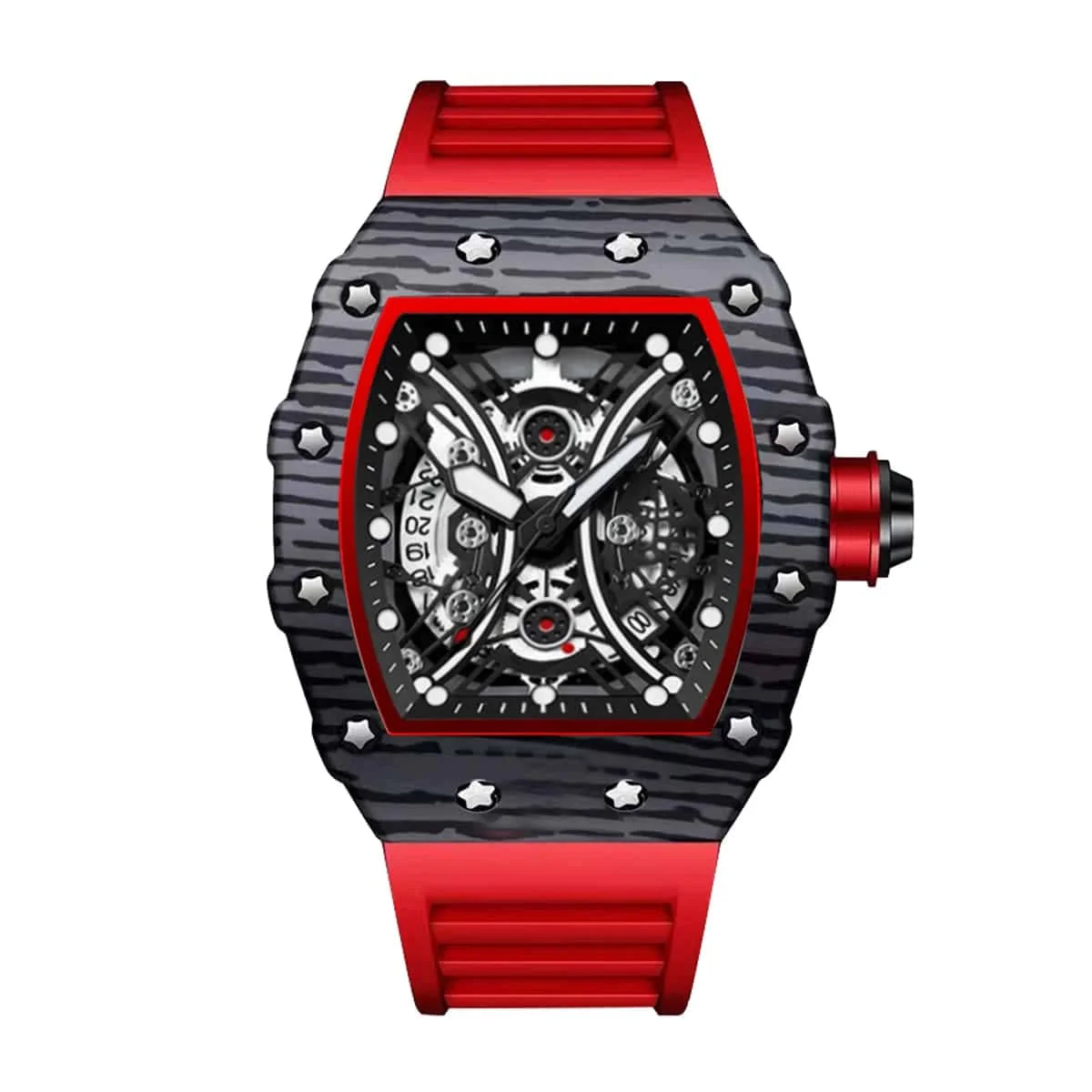 A new men\'s watch with a casual style, trendy fashion, and high aesthetic value. High end luminous calendar quartz watch 