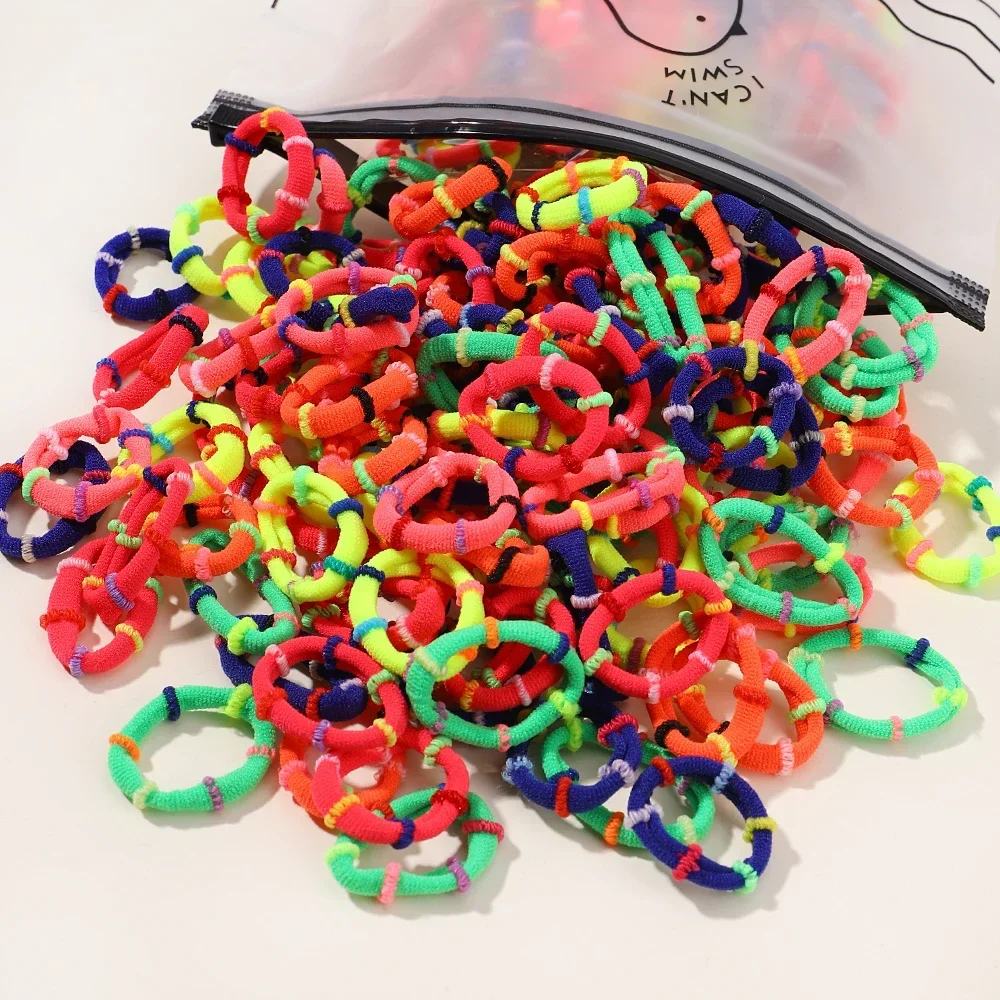 60 teile/los Bunte Elastische Haarband Gummibänder für Kinder Pferdeschwanz Unterstützung Hairties Spleißen Headrope Kinder Haar Zubehör – Detail 25