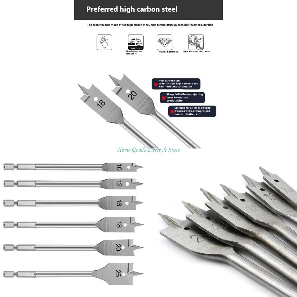 E74E 6Pcs/Set Flat …