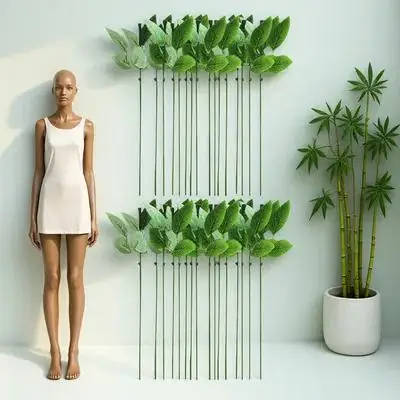 

40 Pcs Artificial Rose Stems with Leaves for DIY Floral Arrangement Fake Flower Stalks Handmade Craft Material Simulated Roses