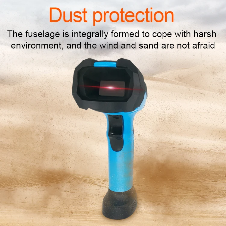 Pemindai Barcode CMOS 2D Nirkabel QR dengan Penerima 2.4G Pembaca Barcode Nirkabel untuk Symbol