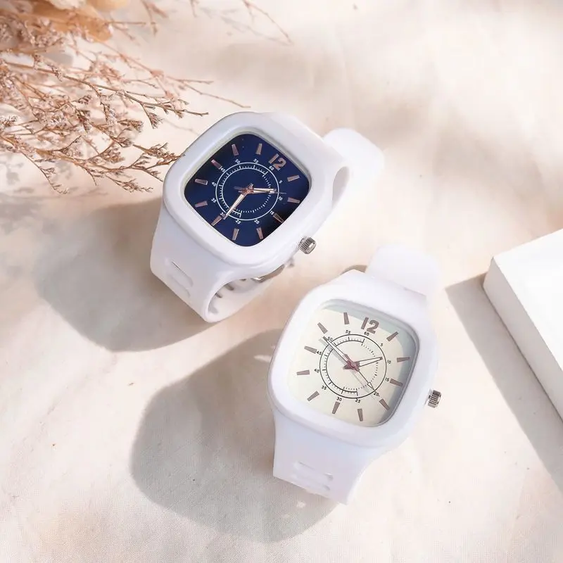 Reloj minimalista de estilo japonés para mujeres, estudiantes femeninas, estudiantes de secundaria, temperatura Simple, interés especial