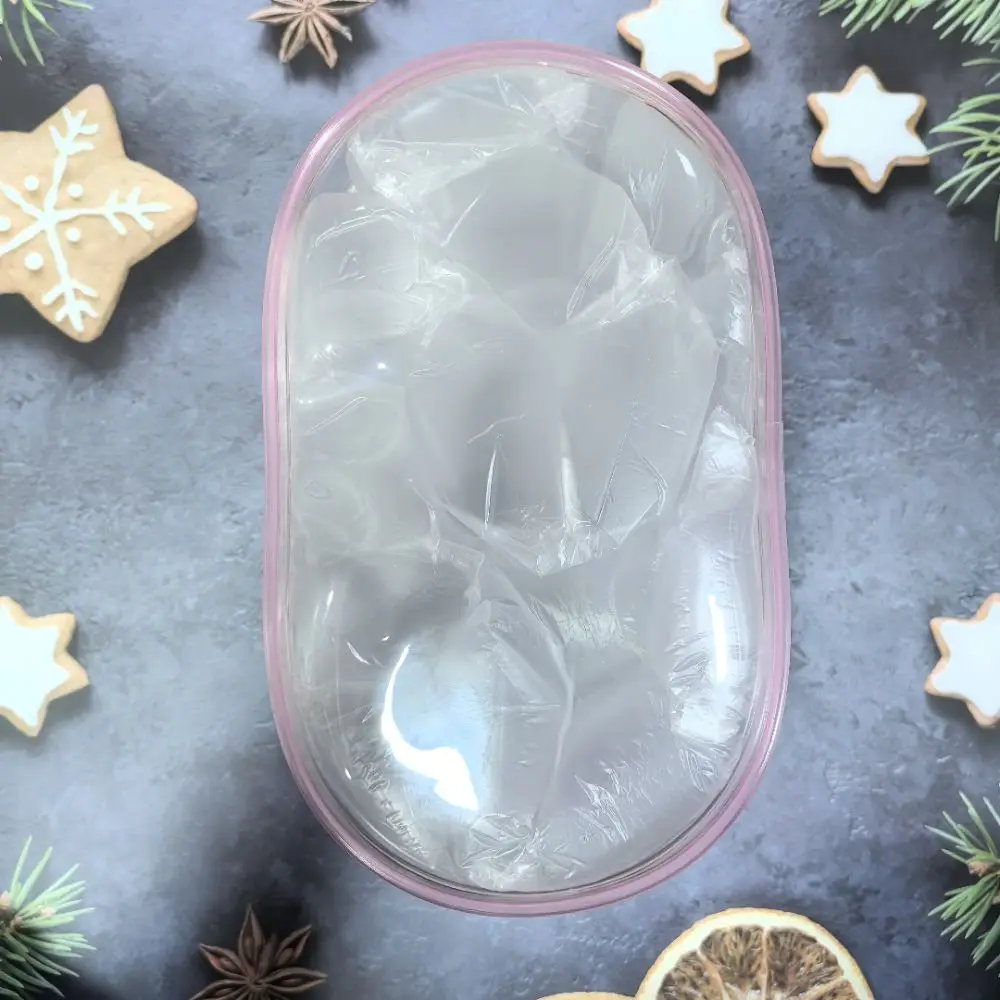 Transparent 20cm Cotton Display Box Dustproof PVC 20cm Takeaway Bag Thicken Multifunction Cotton Transparent Bag
