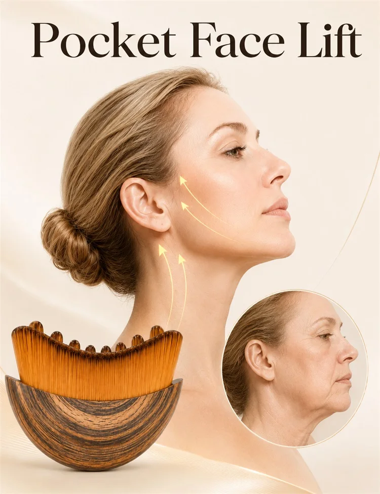 Lymphatic Contour Face Brush Ergonomically Designed To Fit Sculpting Drainage Massager for Face The Skin Precisely