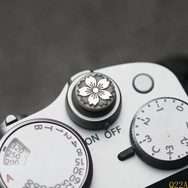 

Q22A Metal Shutter Release Concave Brass For XT5/XT30 A7C2 Camera Release Button Precise Fit On Hot Shoe Mount