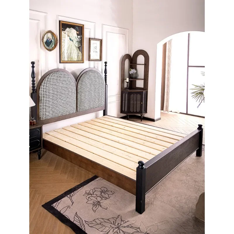 

French solid wood bed, double bed, 1m eight wedding bed