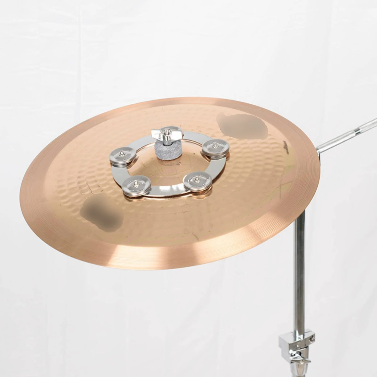 Cymbal Band Easy to Install Hi-Hat Effect Band Drum Bell Accessory Sturdy Alloy Construction Percussion Part for Drummers - view 5