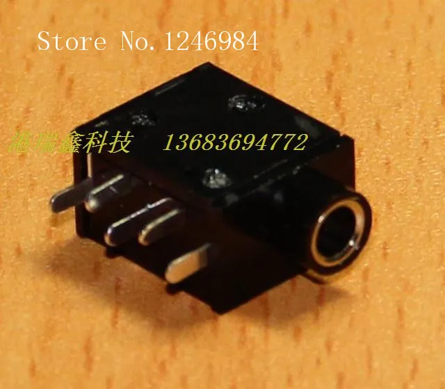 [SA]3.5 pairs of channel stereo headphone jack DC connector socket ST-225 Hong Kong Ruixin Earphone Jack--200pcs/lot