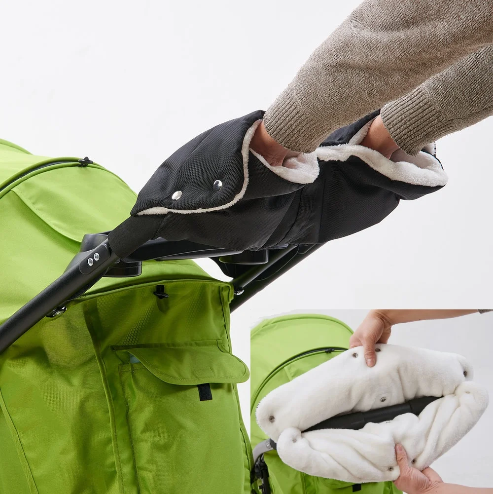 

Warm Baby Stroller Gloves Thick Pram Hand Muff Carriage Pushchair Fleece Cover Cart Accessories