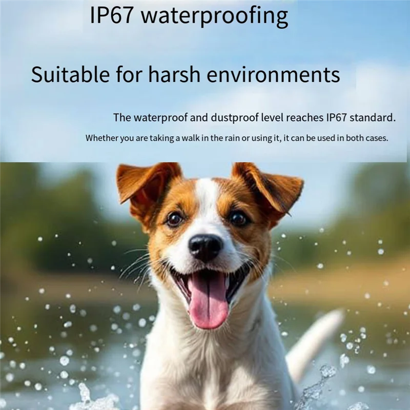 

A03F-4G Dog Tracking Collar Locator IP67 Waterproof With Google Map Real Time Tracking For Pets GPS Locator