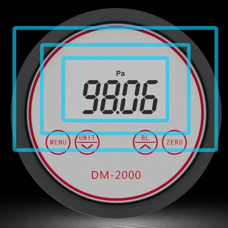 Manómetro diferencial de aire de vacío digital RS485