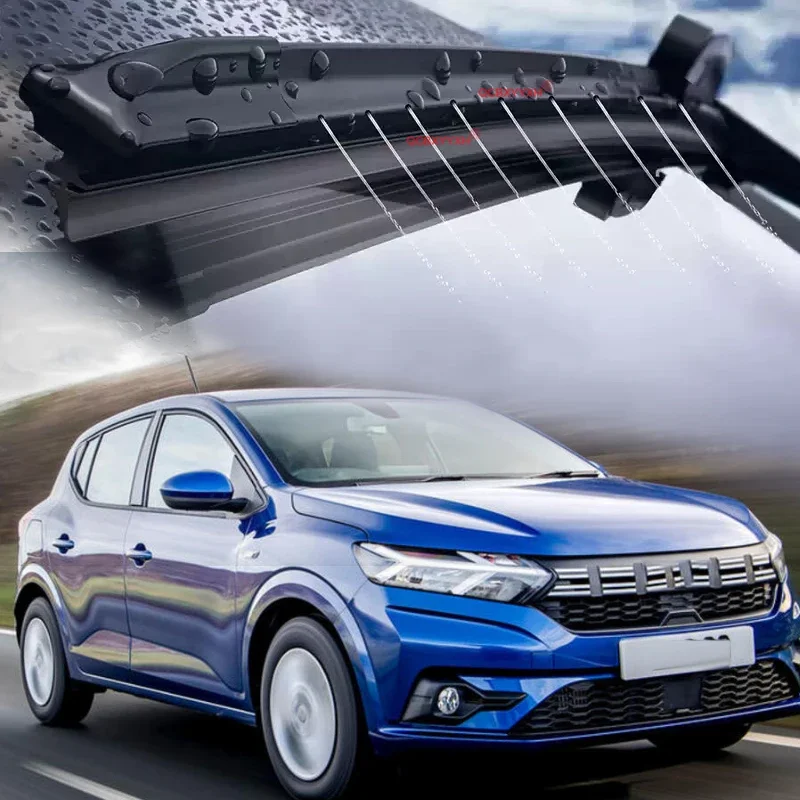 For Dacia Renault Duster Sandero Logan 1 2 MK2 MCV DokkerCar Modify Windshield Water Spray Wiper  Auto Wet Arm Wiper Accessory