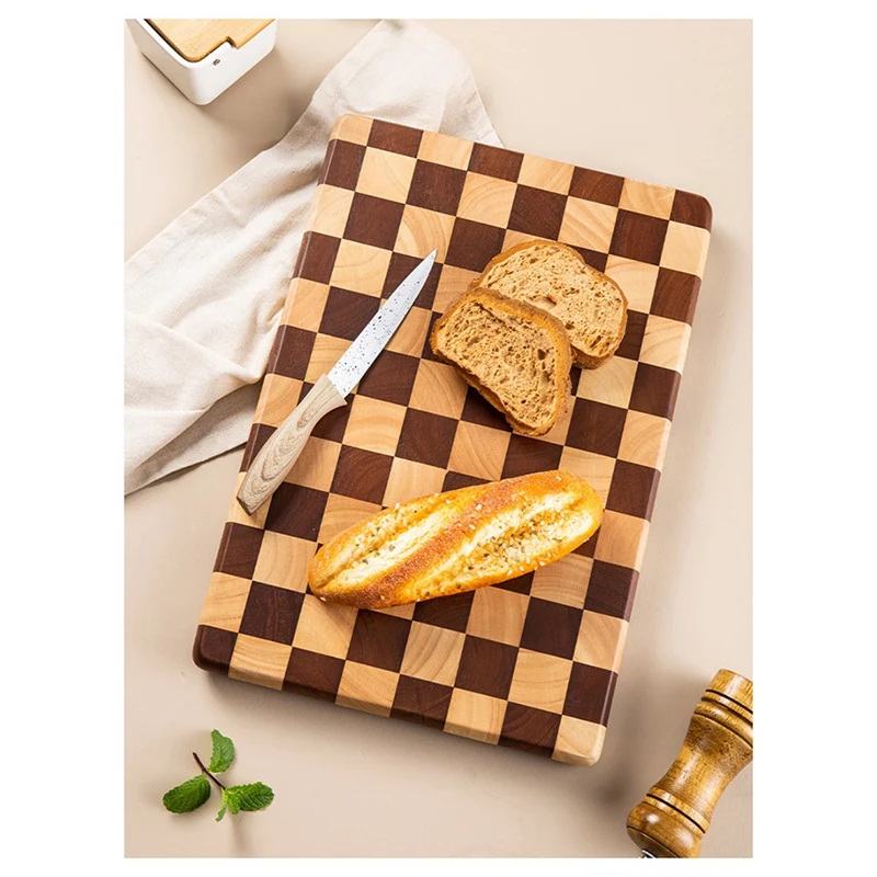 Chessboard, Cutting Board, Household Splicing Cutting Board, Kitchen Fruit Supplement Board, Solid Wood, Cutting Board