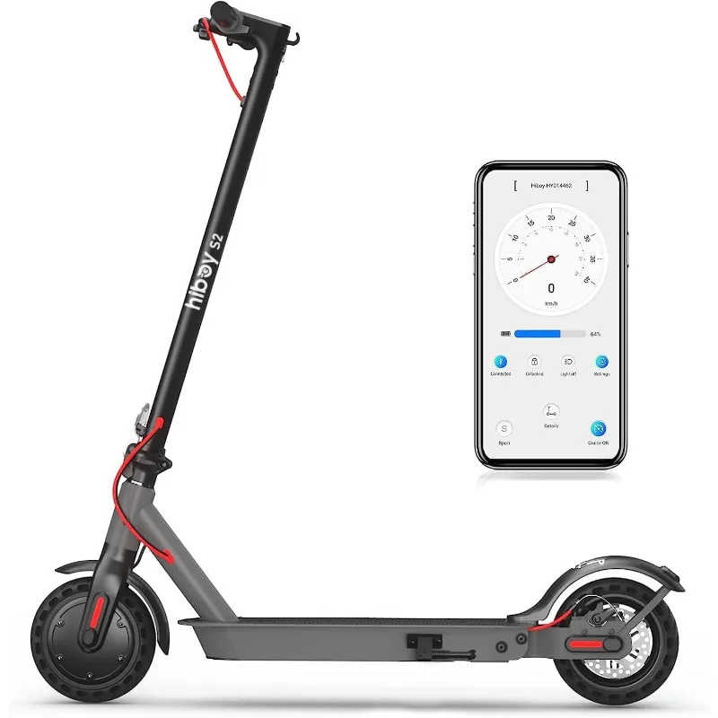 

Hiboy S2/S2R Plus Electric Scooter, 8.5"/9" Tires, Up to 17/22 Miles Range, 350W Motor & 19 MPH Portable Folding Commuting