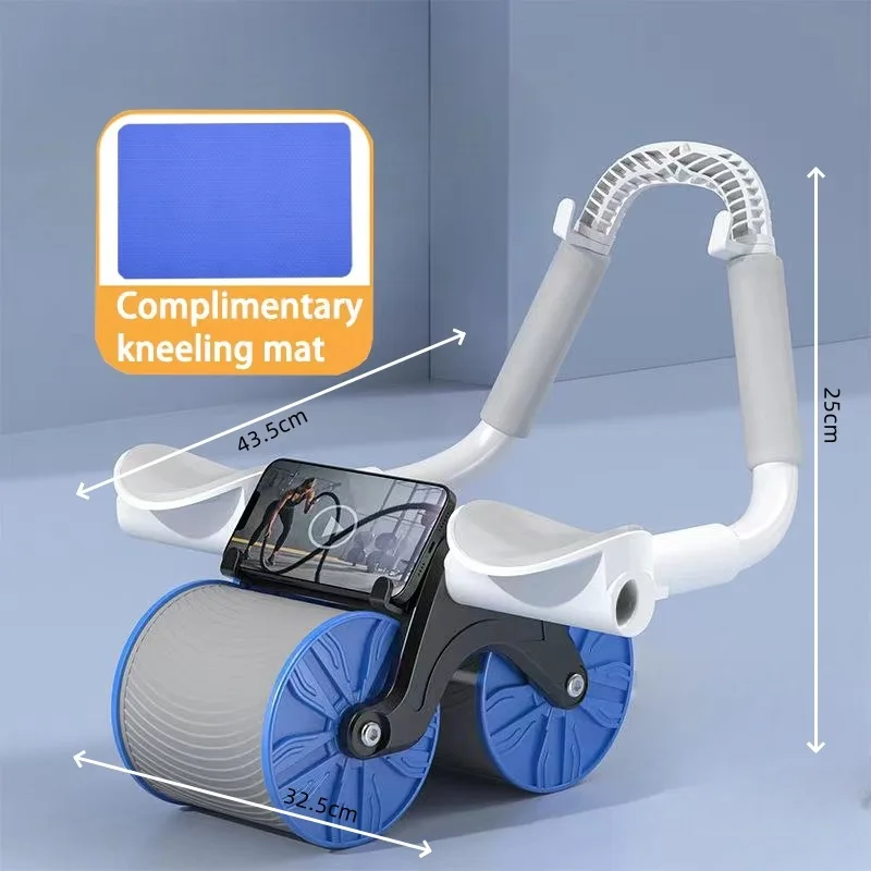 New Automatic Rebound Support Type Four-wheel Intelligent Display Abdominal Muscle Training Tool for Abdominal Muscle,Ab Rollers