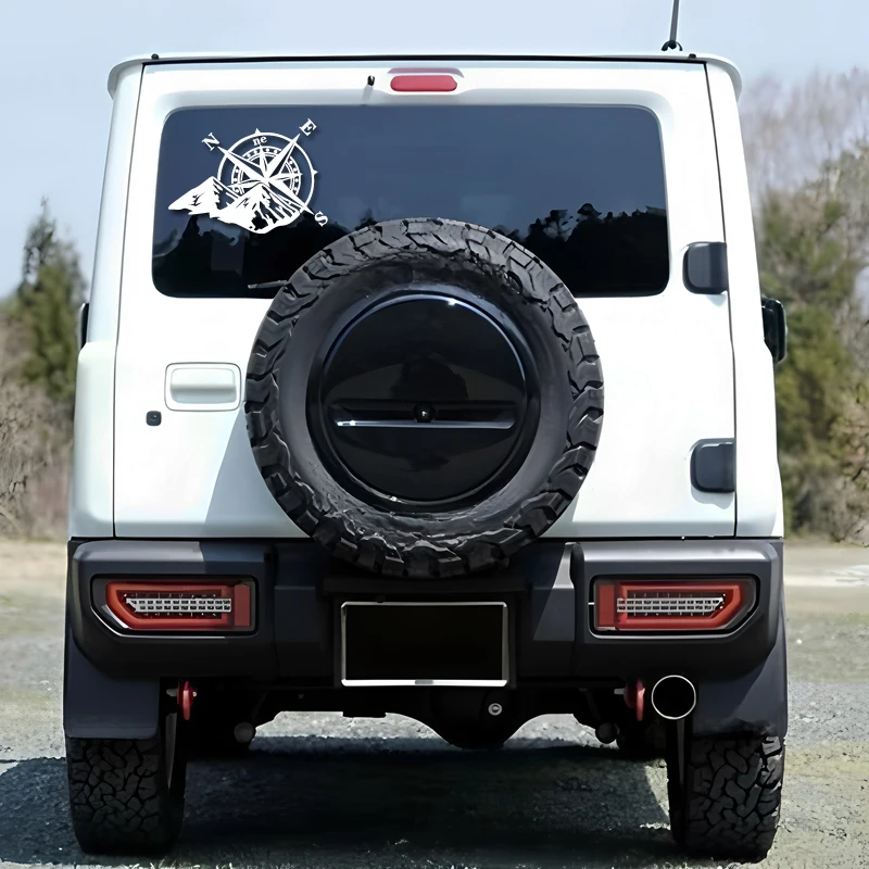 Compass for off-road mountains creative&funny stickers for cartoon fans&lover,high quality for car trucks motorcycles & laptops