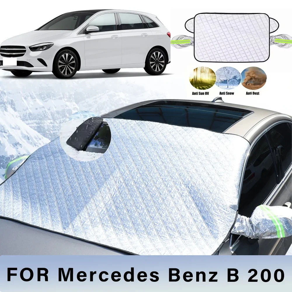 

Thickened Car Now Sunshade Windshield Cover With 5/9 Magnets UV Protection Anti Snow Sunlight For Mercedes Benz B 200