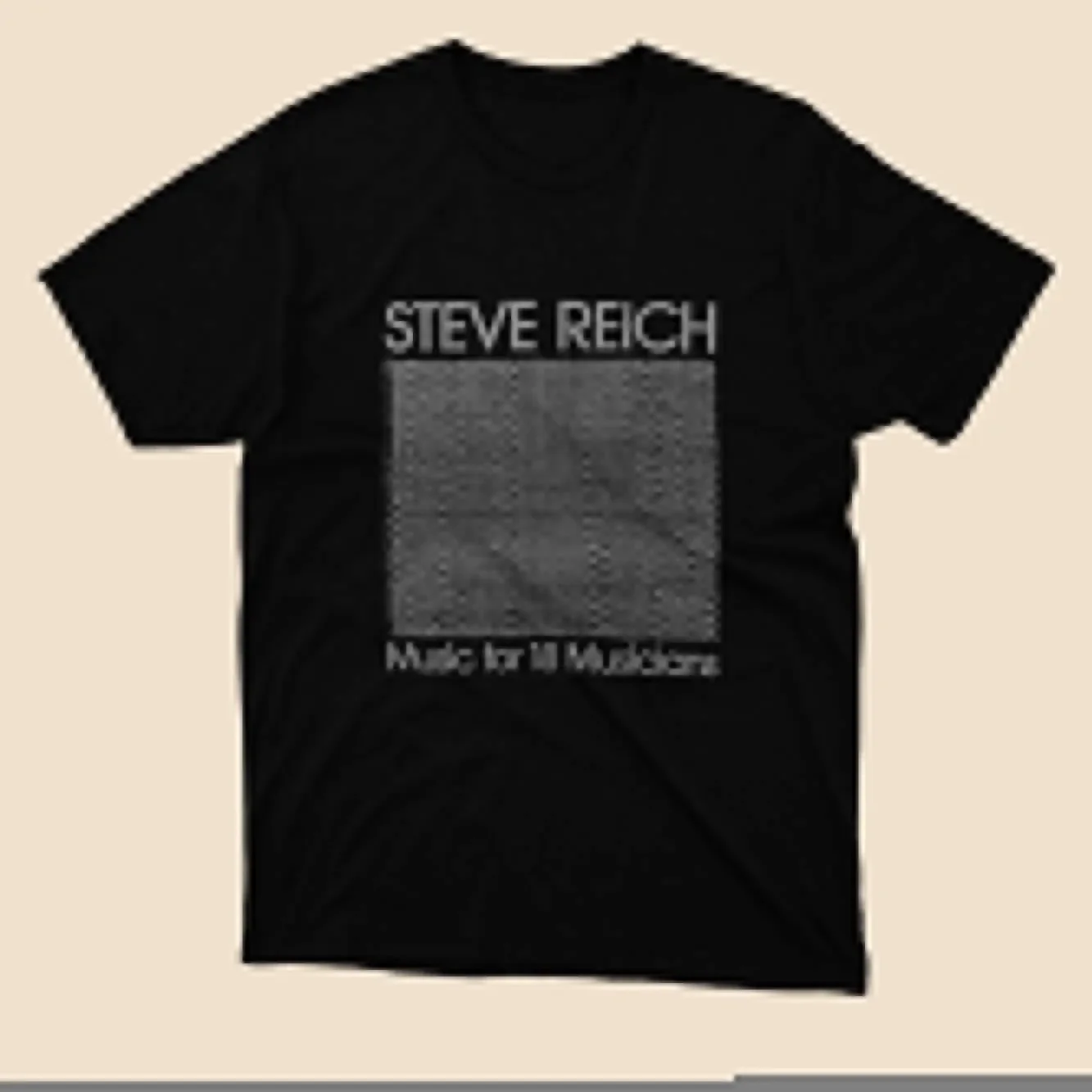 NWT Steve Reich Different Trains Four Organs Logo Black T shirt Size S to 2XL