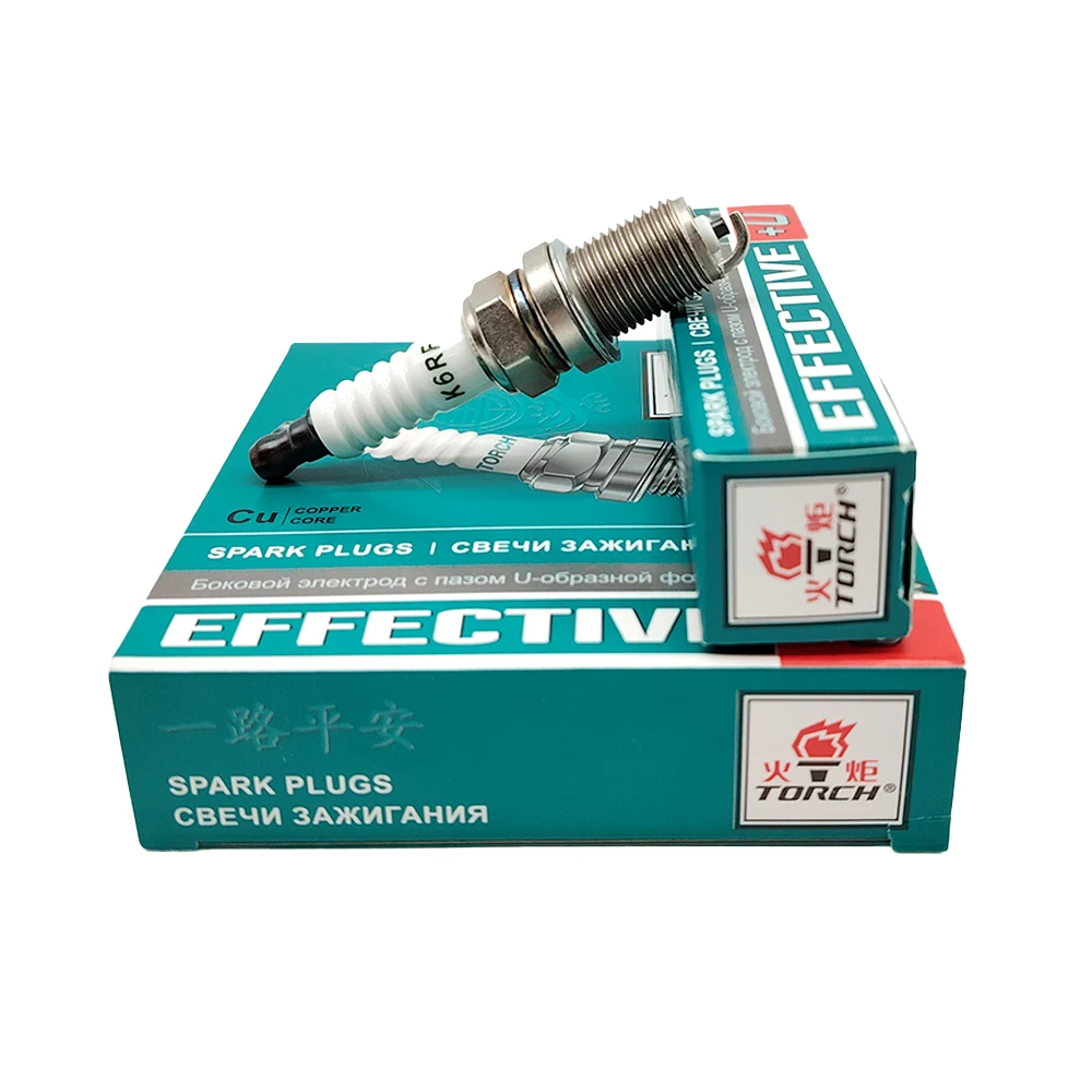 TORCH K6RF Spark Plug For NGK 5464/BKR5EIX-11 Iridium IX Spark Plug, for Champion 9003/RC11WYPB4 , for Bosch FR8DPX FR8DX  7957