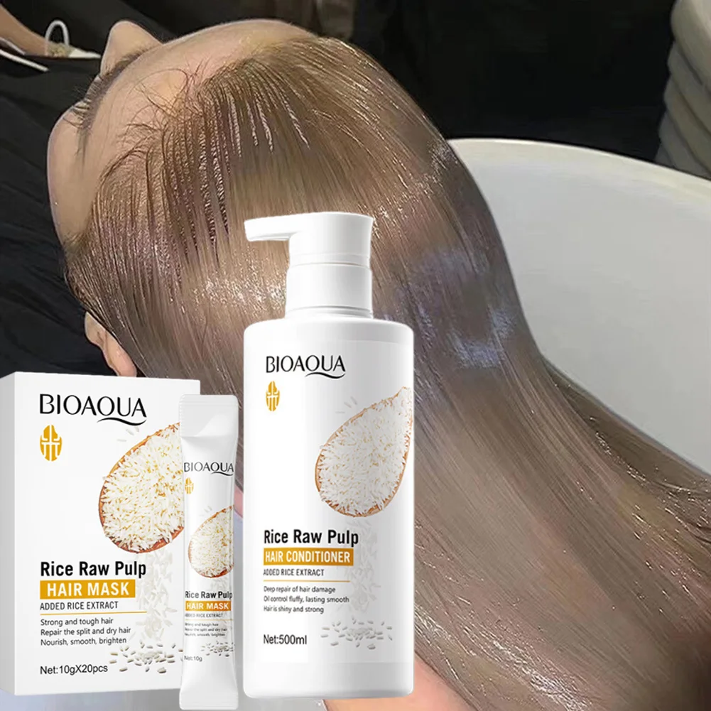 7-Second Repair Hair Mask Magical Keratin & Rice Formula for Damaged Frizzy Hair, Deep Moisturizing Smooth Care 200g/500g