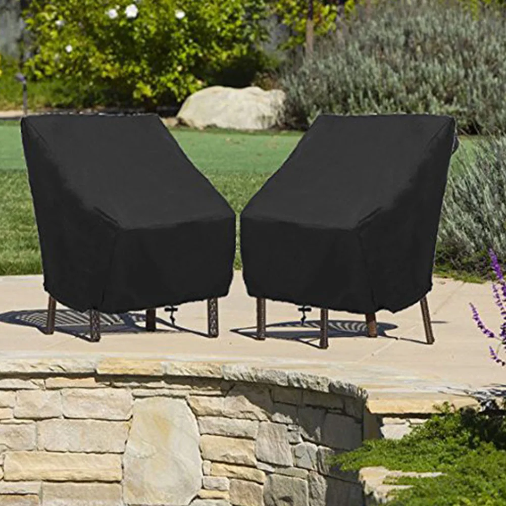 

Waterproof Chair Black 190T 70x79x70cm Dust Proof Outdoor Waterproof Chair Furniture Protector Sunscreen