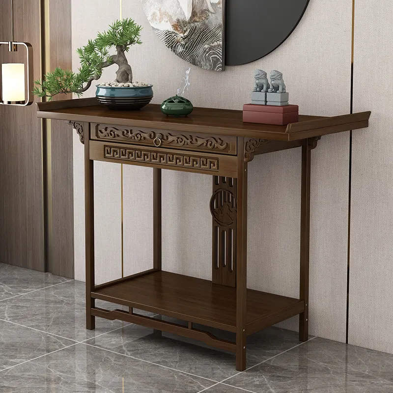 

YFY altar table for home use, new chinoiserie god of wealth buddha statue, guanyin bodhisattva worship cabinet