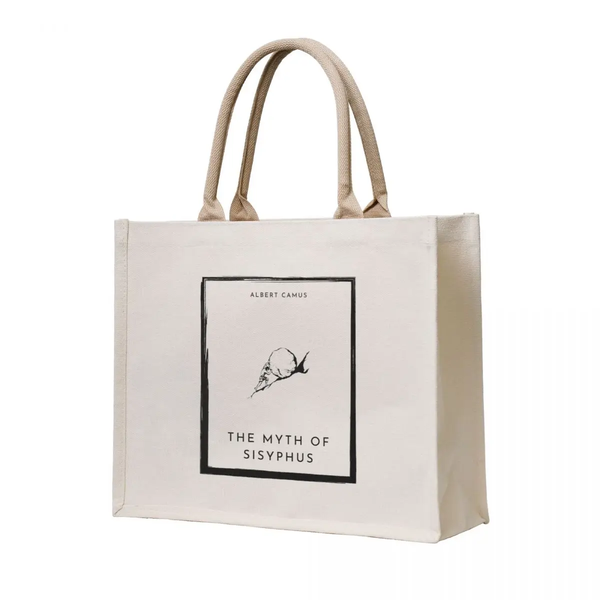 

The Myth of Sisyphus Albert Camus book cover Tote Bag ecological bags Cloth bag shoping bag