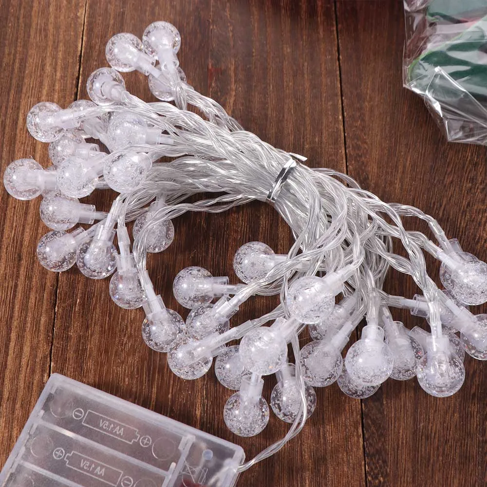 

Wool Felt Christmas Fairy Lights Coloured Hairball Elk Christmas Banner Indoor Outdoor Santa Claus Christmas Tree Decoration