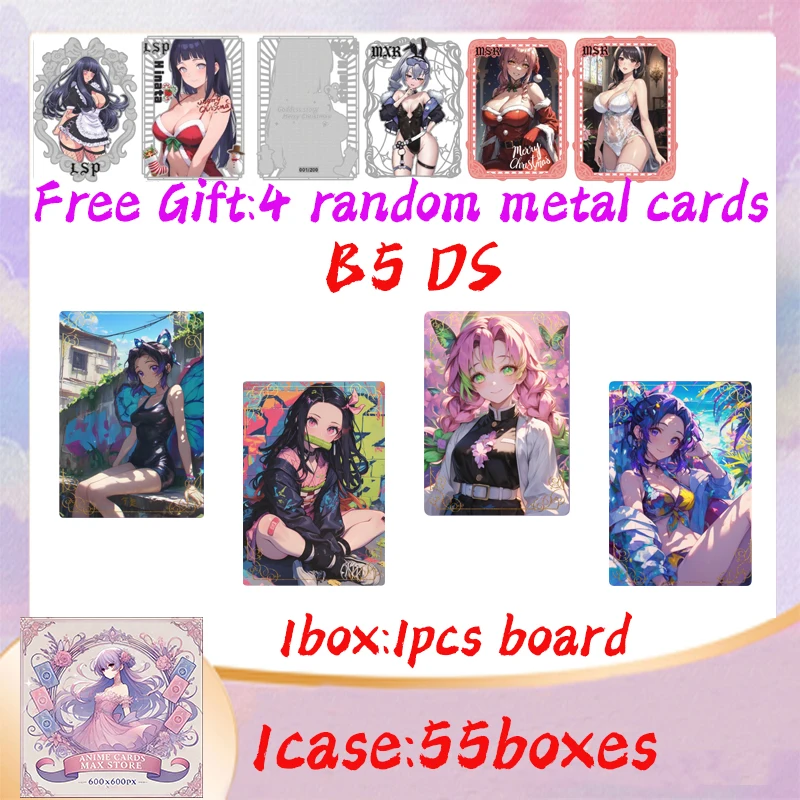 

2025 Newest Demon Slayer B5 Boards Nezuko Shinobu Japanese Anime Kimetsu Yaiba Booster Box Tcg Card Toy Hobbies Gifts