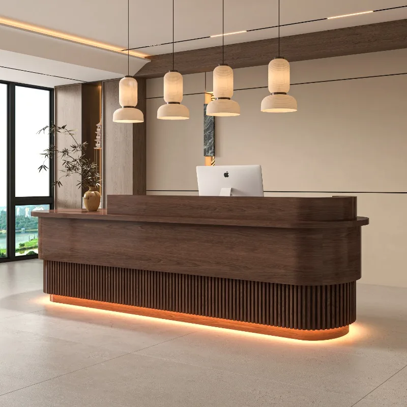 Motion Head Acrylic Reception Desk Pliante Grinder Front Soundbar Vase Cash Reception Desk Deer Tool Muebles Luxury Furniture