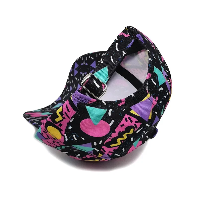 Spring Polyester Graffiti Print Casquette Baseball Cap Adjustable Outdoor Snapback Hats for Men and Women 244