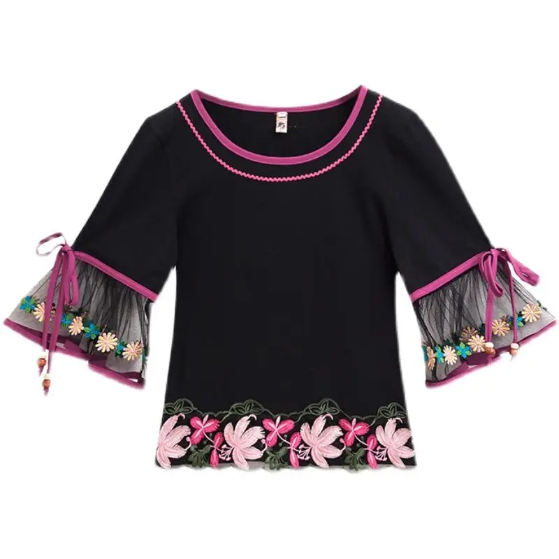 Elegant dresses for women vintage  Oriental chinese shirt tang suit female Summer tops traditional dress embroidery lady top