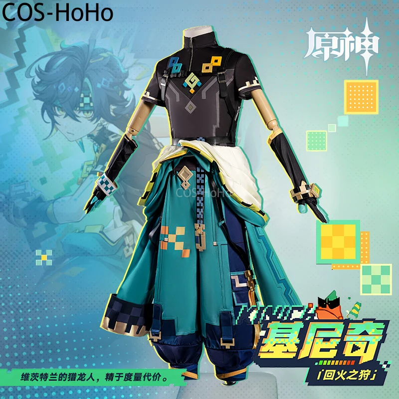 COS-HoHo Genshin Impact Kinich Game Suit Gorgeous Handsome Uniform Cosplay Costume Halloween Party Role Play Outfit Men XS-XXL